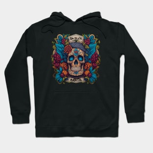 Embrace Mexican Culture with This Vibrant Sugar Skull Art Hoodie